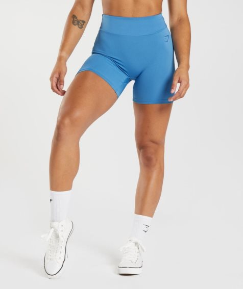 Women's Gymshark GS Power Original Tight Shorts Blue | CA AD70N6